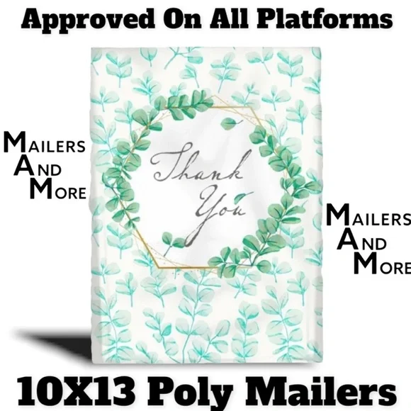 25 10X13 5 Designs 5 Each Leaves Variety Pack MAILERS, Envelopes, Bags - Picture 6 of 6